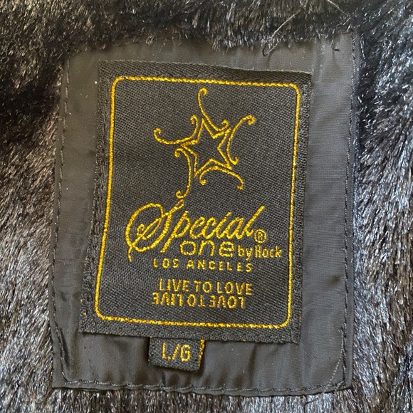 Black Quilted Vest with Tan Trim - Picture 5 of 13